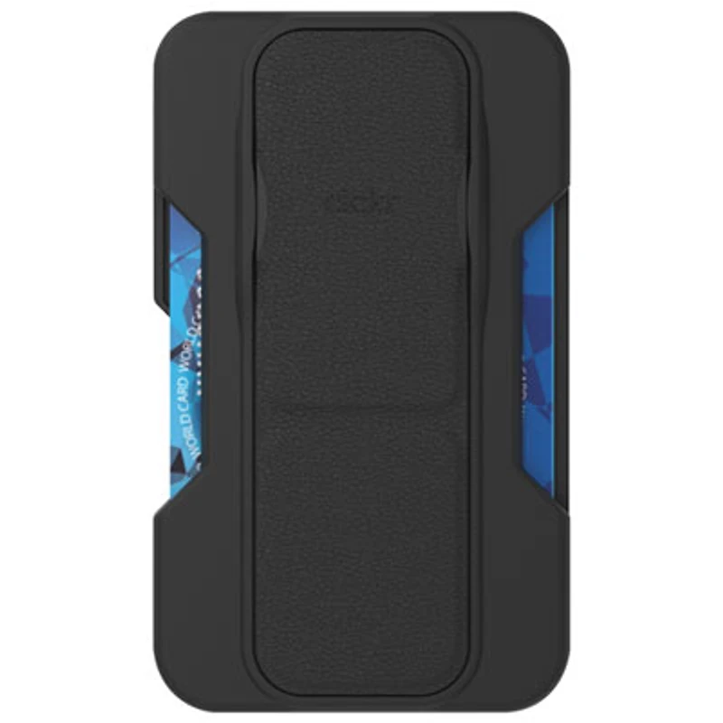 CLCKR Wallet Cell Phone Grip & Stand with MagSafe - Black