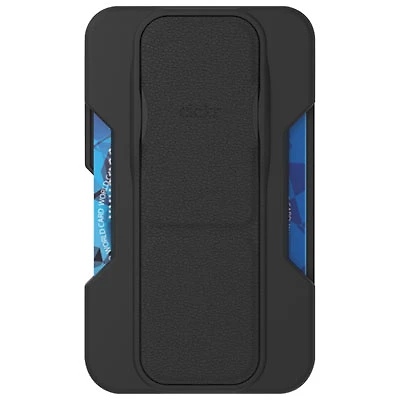 CLCKR Wallet Cell Phone Grip & Stand with MagSafe - Black