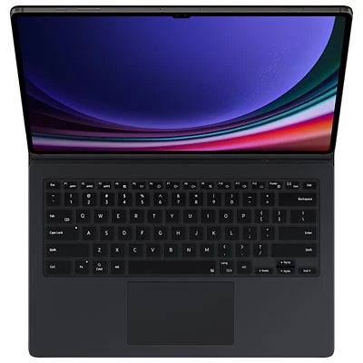 Samsung Keyboard Book Cover Case with Trackpad for Galaxy Tab S10 Ultra/S9 Ultra - Black - Exclusive Retail Partner