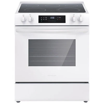 Open Box - Frigidaire 30" 5.3 Cu. Ft. 5-Element Freestanding Electric Range (FCFE306CAW) - White - Perfect Condition