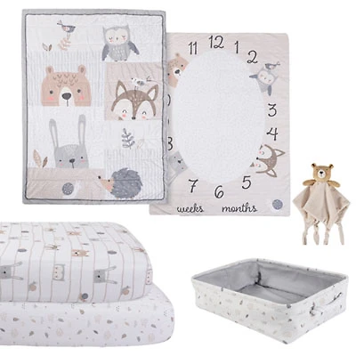 Nemcor 5-Piece Nursery Crib Bedding Bundle