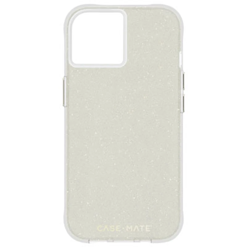 Case-Mate Sheer Crystal Fitted Hard Shell Case for iPhone 16e/15/14/13 - Clear/Gold