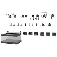 Gladiator Organizer Accessory Starter Kit Deluxe - Hammered Graphite