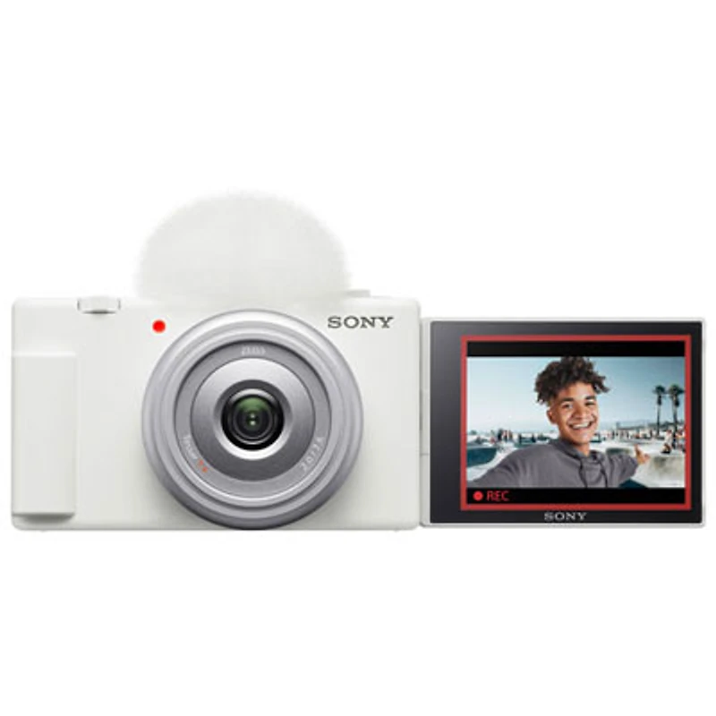Open Box - Sony ZV-1F Content Creator Vlogger 20.1MP Digital Camera - White