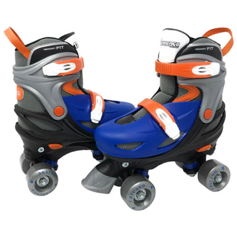 Chicago Adjustable Quad Roller Skates - Blue - Size J10-J13