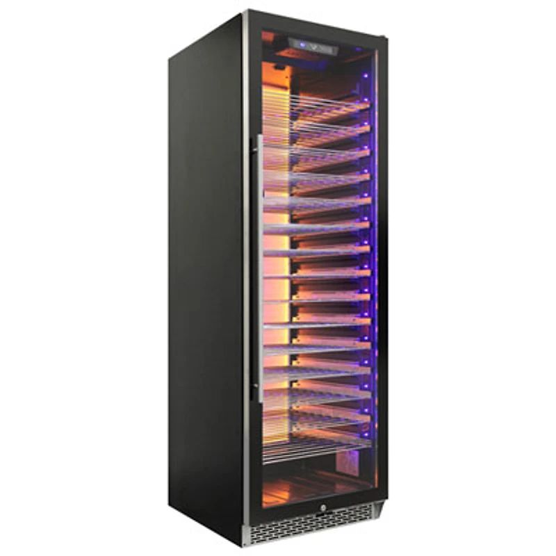 Vinturi 141-Bottle Wine Cellar (VRIW14101BL) - Black Stainless Steel