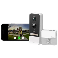 TP-Link Tapo D230S1 2K Wire-Free Wi-Fi Video Doorbell Camera Kit