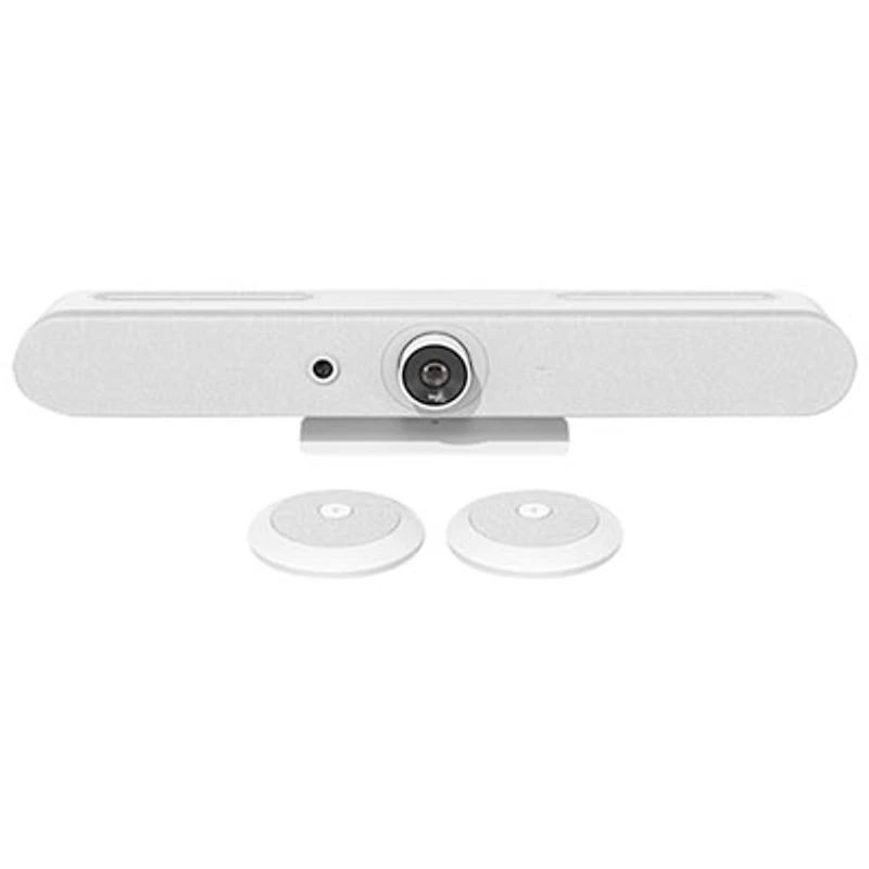 Logitech Rally Bar Ultra HD 4K 30fps Mini Video Conferencing Camera with Microphone - White