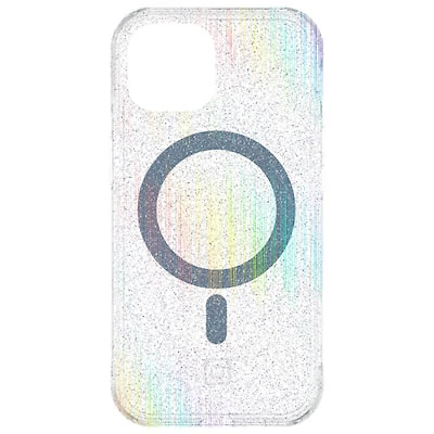 Incipio Forme Fitted Hard Shell Case with MagSafe for iPhone 16e/15/14/13 - Silver Glitter