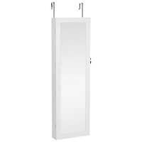 Boutique Home Mirror Jewelry Cabinet With 6 LED Lights