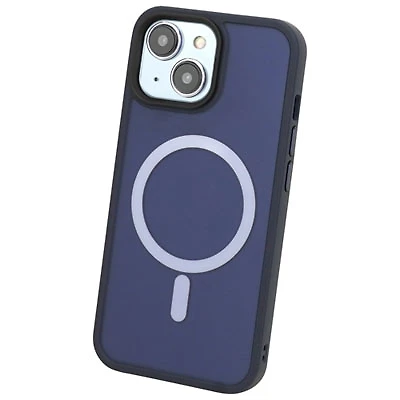 TUFF8 GlideGuard Fitted Hard Shell Case with MagSafe for iPhone 15/14 Plus - Midnight Blue