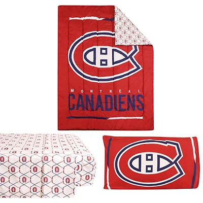 NHL 4-Piece Bed Sheet Set - Twin - Montreal Canadiens