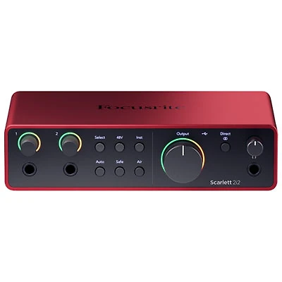 Focusrite Scarlett-2i2 4th Gen USB Audio Interface (SCARLETT-2I2-4TH-GEN)