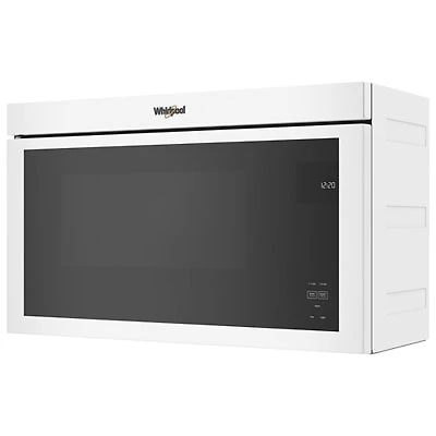 Whirlpool Over-The-Range Turntable-Free Flush-Mount Microwave - 1.1 Cu. Ft. - White
