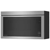 Kitchenaid Over-The-Range Turntable-Free Flush-Mount Microwave - 1.1 Cu. Ft. - Stainless Steel