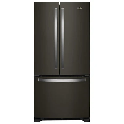 Whirlpool 33" 22.1 Cu. Ft. French Door Refrigerator w/Water Dispenser(WRFF5333PV) - Black Stainless Steel