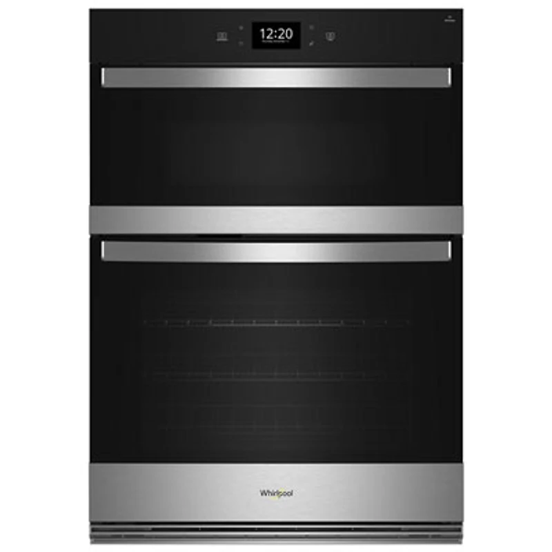 Whirlpool 30" 6.4 Cu. Ft. True Convection Electric Combination Wall Oven (WOEC7030PZ) - Stainless Steel