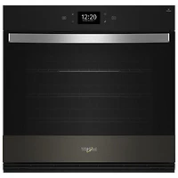 Whirlpool 30" 5 Cu. Ft. Self-Clean True Convection Electric Wall Oven (WOES7030PV) - Black Stainless Steel