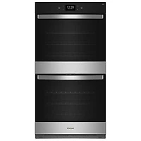 Whirlpool 27" 8.6 Cu. Ft. Self-Clean True Convection Electric Double Wall Oven (WOED7027PZ) - Stainless Steel
