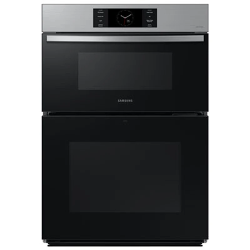 Samsung 30" 7 Cu. Ft. True Convection Electric Combo Wall Oven (NQ70CG700DSRAA) - Stainless Steel