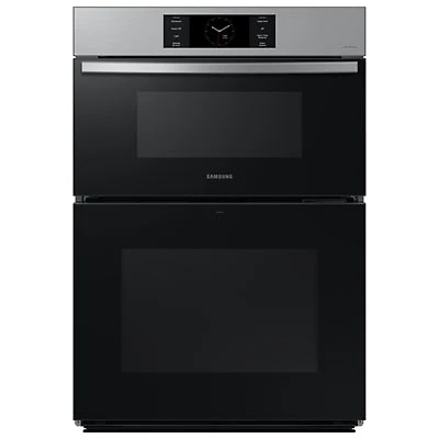 Samsung 30" 7 Cu. Ft. True Convection Electric Combo Wall Oven (NQ70CG700DSRAA) - Stainless Steel