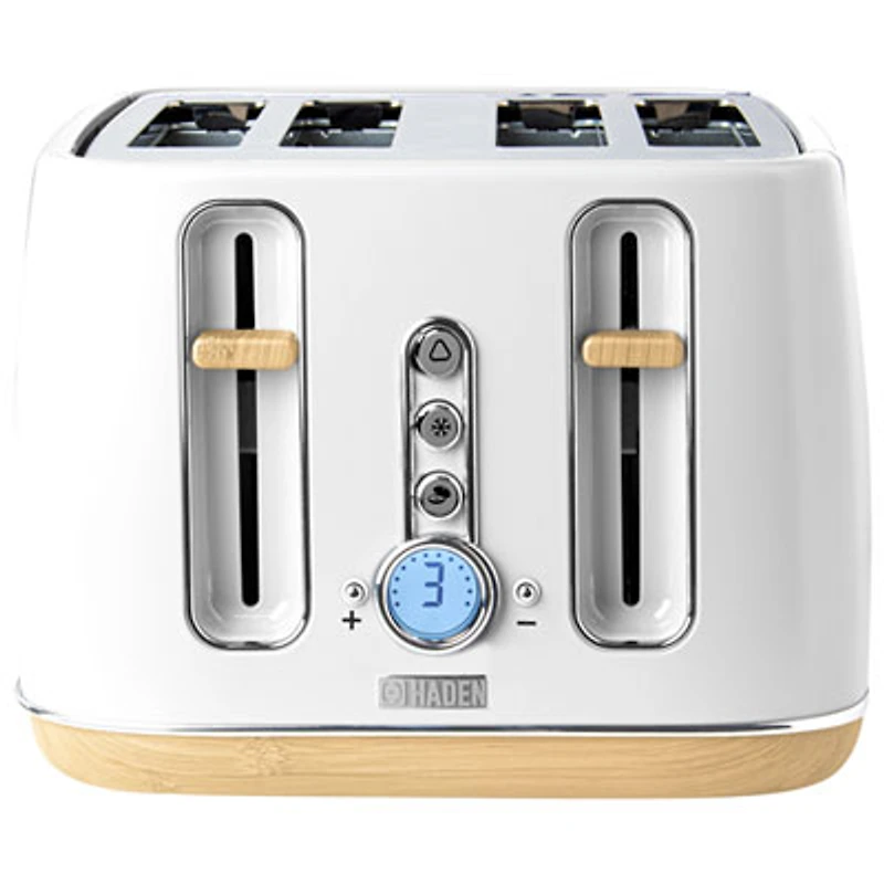 Haden Dorchester Toaster - 4-Slice - Matte White