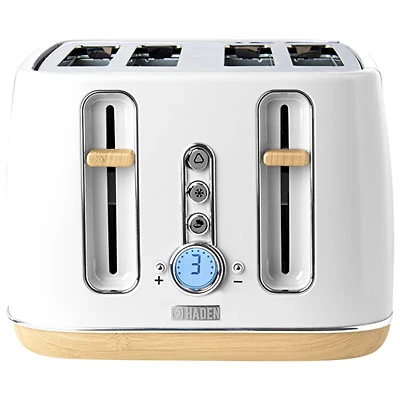 Haden Dorchester Toaster - 4-Slice - Matte White