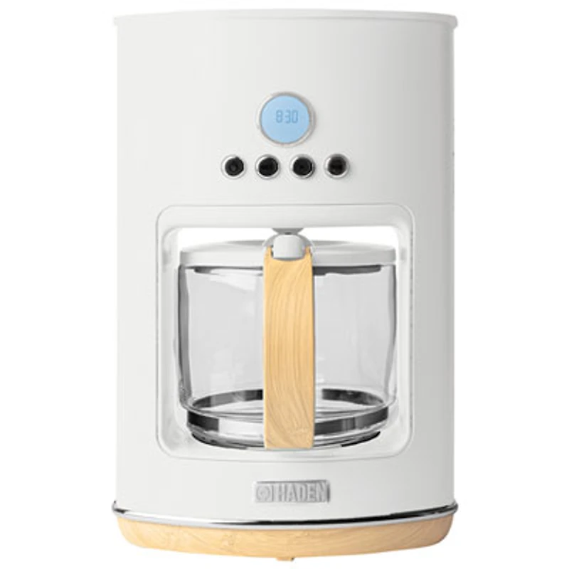 Haden Dorchester Ultra Pebble Programmable Drip Coffee Maker - 10-Cup - White