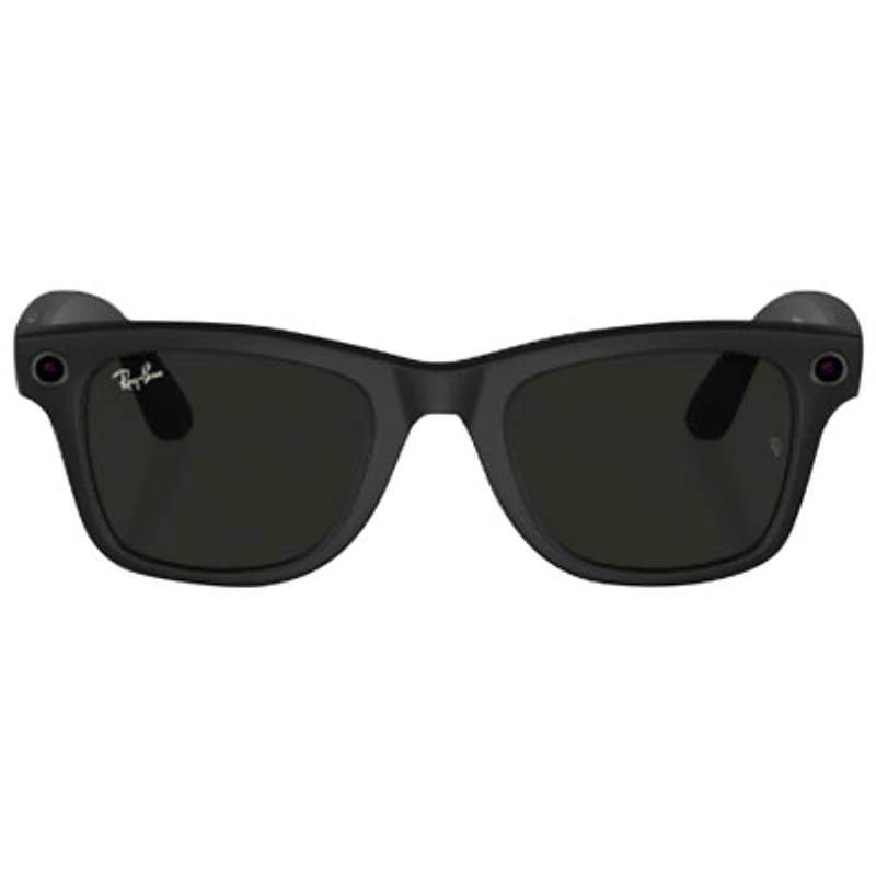 Ray-Ban | Meta Wayfarer Smart Glasses with AI, Photo, Video, Audio & Messaging - Matte Black/Clear to G-15 Green Transitions