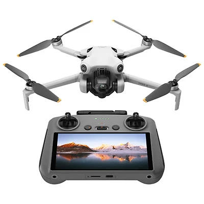 DJI Mini 4 Pro Quadcopter Drone & Remote Control with Built-in Screen
