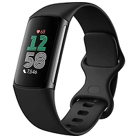 Fitbit Charge 6 Fitness Tracker with GPS, Heart Rate & Sleep - Obsidian/Black