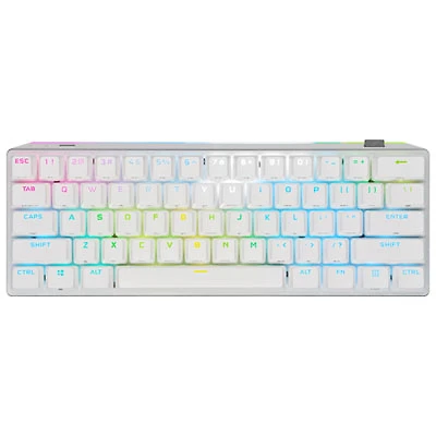 Corsair K70 Pro Mini Bluetooth Backlit Mechanical Cherry Red Gaming Keyboard - White