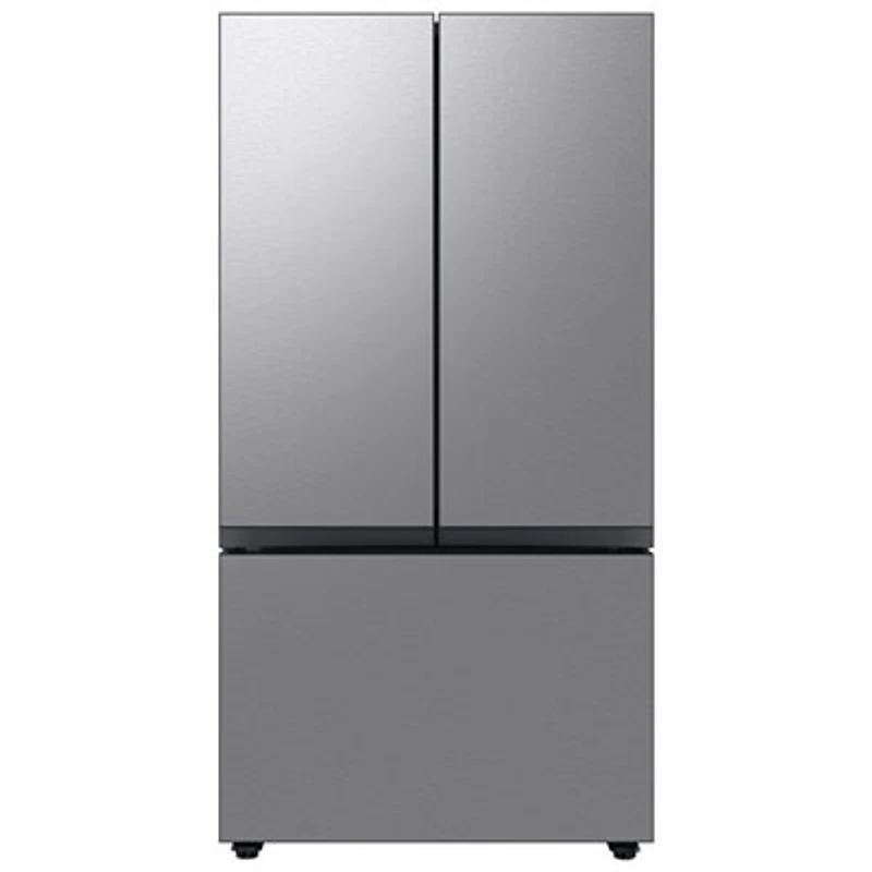 Open Box - Samsung BESPOKE 36" 23.9 Cu Ft French Door Refrigerator (RF24BB6200QLAA) -Stainless Steel -Scratch & Dent