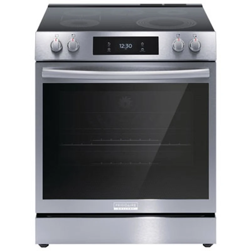 Open Box - Frigidaire Gallery 30" 6.2 Cu Ft Electric Air Fry Range (GCFE306CBF) -Stainless Steel -Scratch & Dent