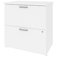 Universel 2-Drawer 29"W Locking Filing Cabinet - Silver Maple