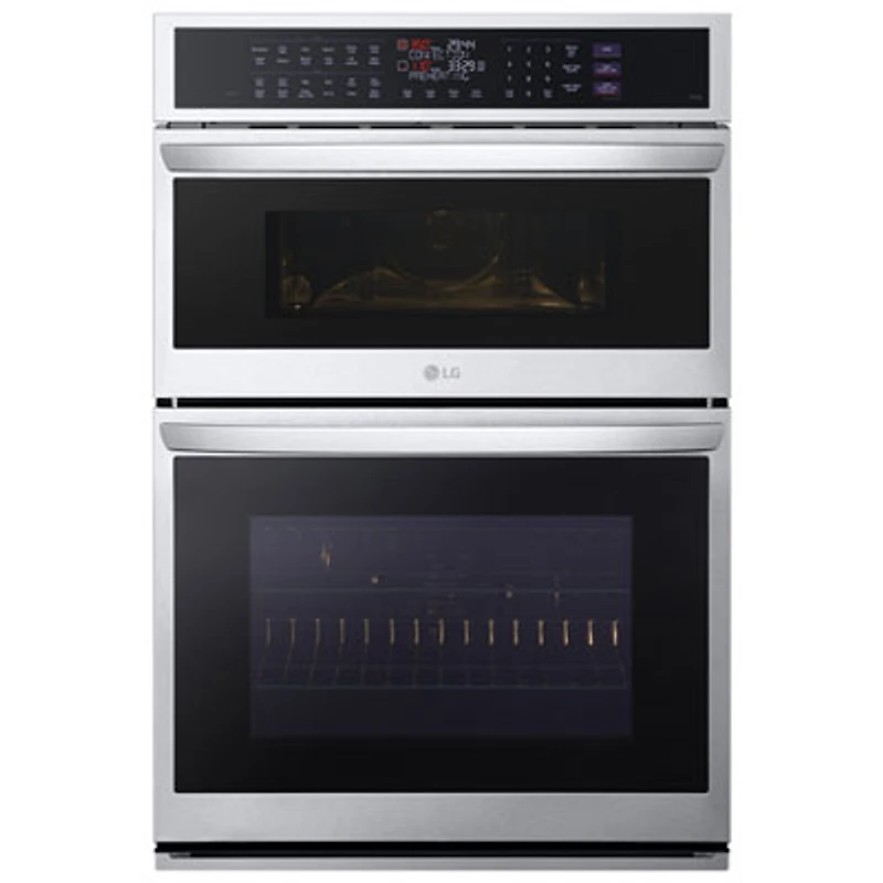 LG 30" True Convection Electric Combination Wall Oven (WCEP6427F) - Smudge Resistant Stainless Steel