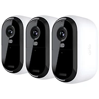 Arlo Essential XL Wire-Free Indoor/Outdoor HD Security Camera (2nd Generation) - 3 Pack - White - Only at Best Buy