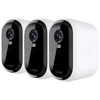 Arlo Essential XL Wire-Free Indoor/Outdoor 2K Security Camera (2nd Generation) - 3 Pack - White