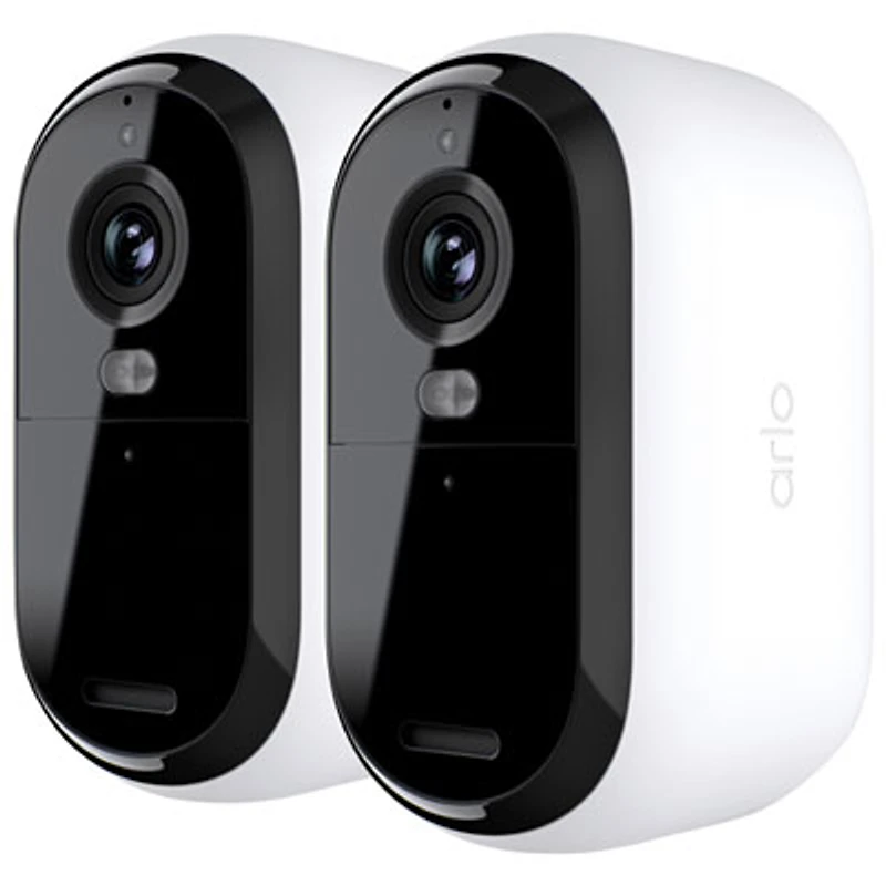 Arlo Essential Wire-Free Indoor/Outdoor 2K Security Camera (2nd Generation) - 2 Pack - White