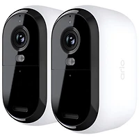 Arlo Essential Wire-Free Indoor/Outdoor 2K Security Camera (2nd Generation) - 2 Pack - White