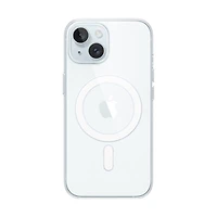 Apple Fitted Hard Shell Case with MagSafe for iPhone 15 - Clear