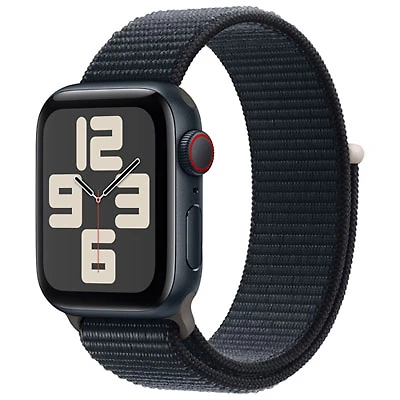 Apple Watch SE (GPS + Cellular) 40mm Midnight Aluminum Case with Midnight Sport Band