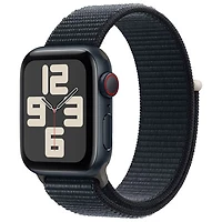 Apple Watch SE (GPS + Cellular) 40mm Midnight Aluminum Case with Midnight Sport Band