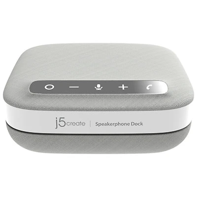 j5create USB-C 4K Speakerphone Dock (JCDS335) - Grey/White