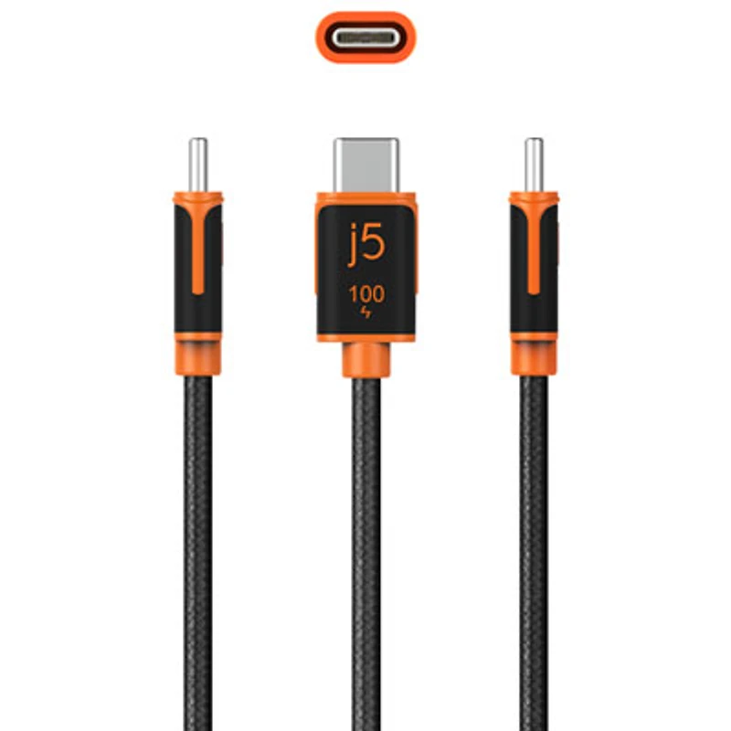 j5create 100W USB-C Sync & Charge Cable (JUCX25L18)