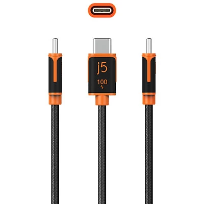 j5create 100W USB-C Sync & Charge Cable (JUCX25L18)