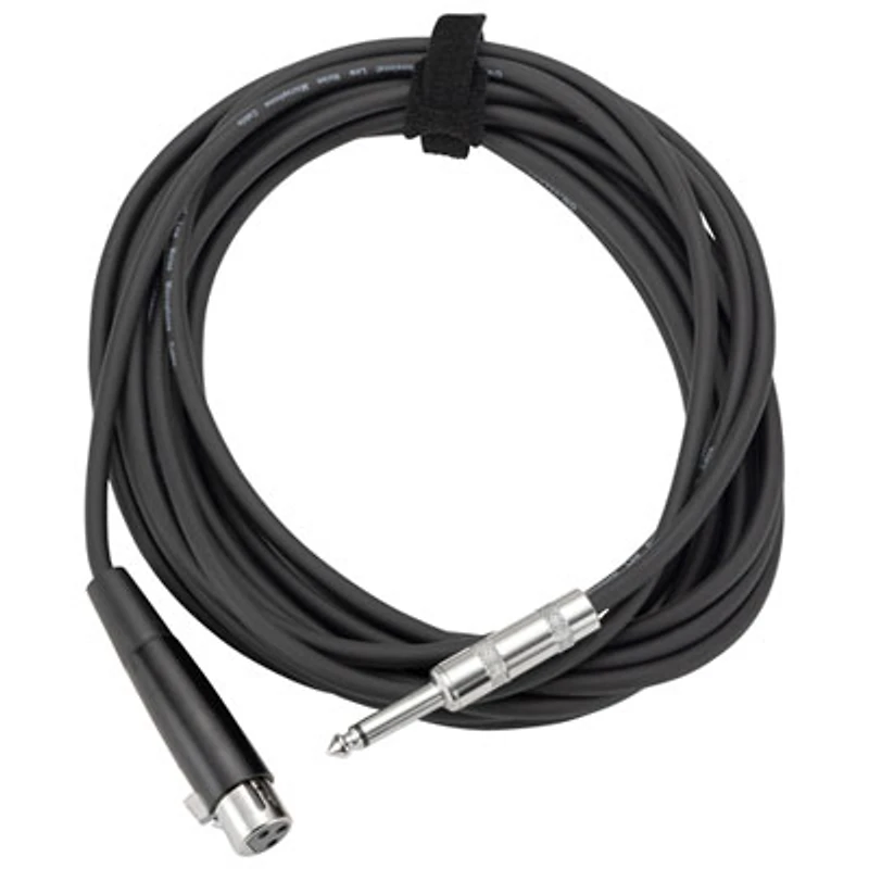 On-Stage 15' XLR to QTR Microphone Cable (MC12-15HZ-BLB)