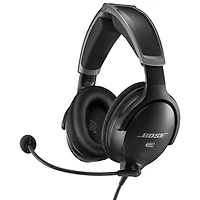 Bose A30 Aviation Over-Ear Noise Cancelling Wired Headphones - Black