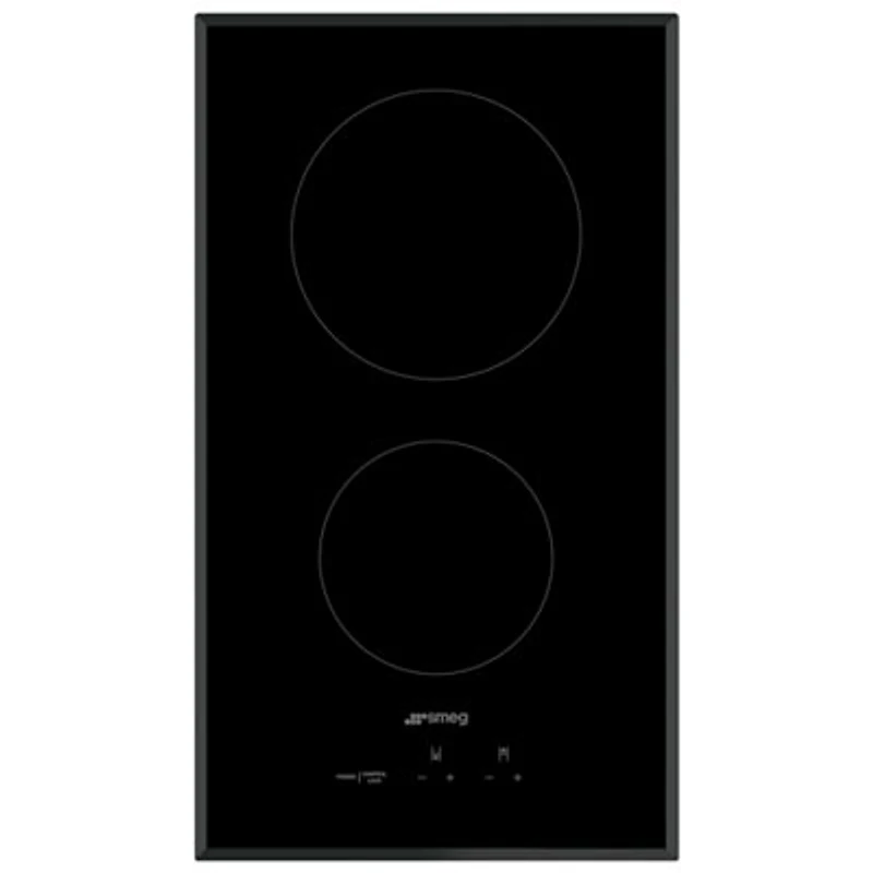 Smeg Classic 12" 2-Element Electric Cooktop (SEU122B) - Black