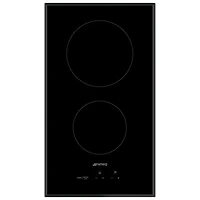 Smeg Classic 12" 2-Element Electric Cooktop (SEU122B) - Black
